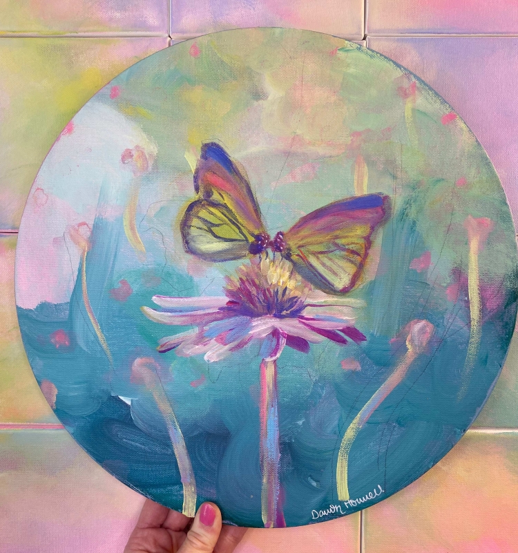 Mermaid Butterflies by artist dawn howell